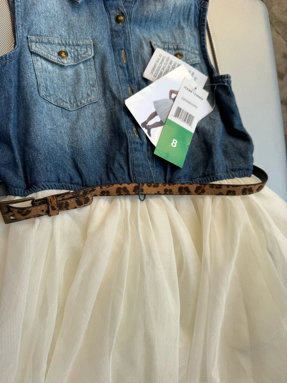 Zunie sleeveless denim